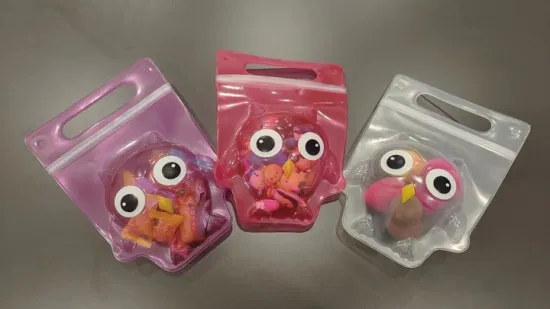 卸売カスタムロゴプリント食品/おもちゃ/化粧品包装用の再密封可能な軟質プラスチックEVA TPU透明ビニール袋